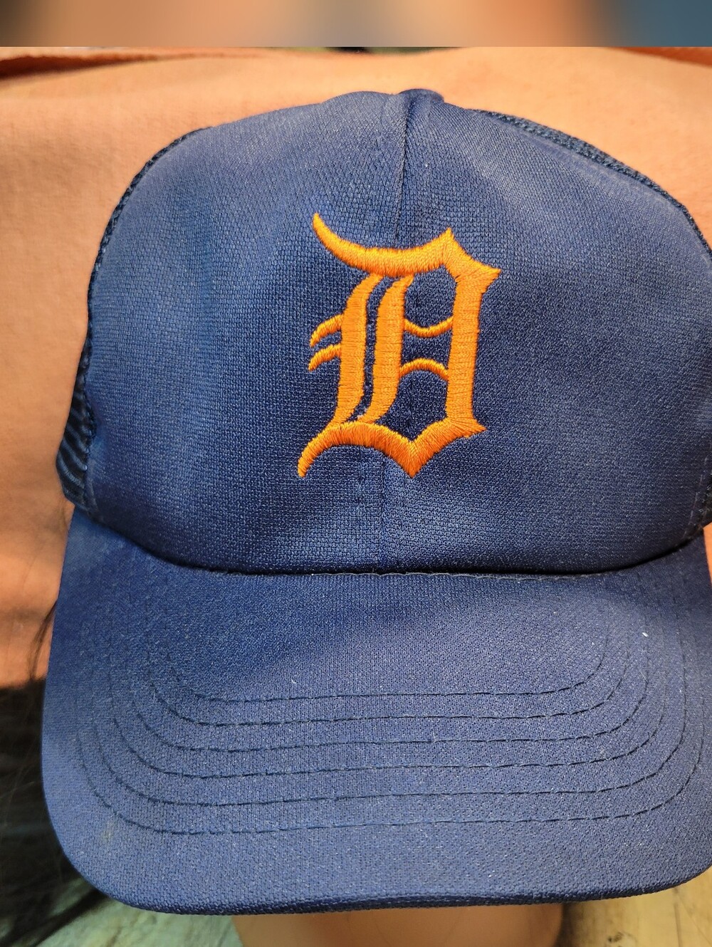 Vintage Detroit Tigers MLB baseball cap from the 1980s